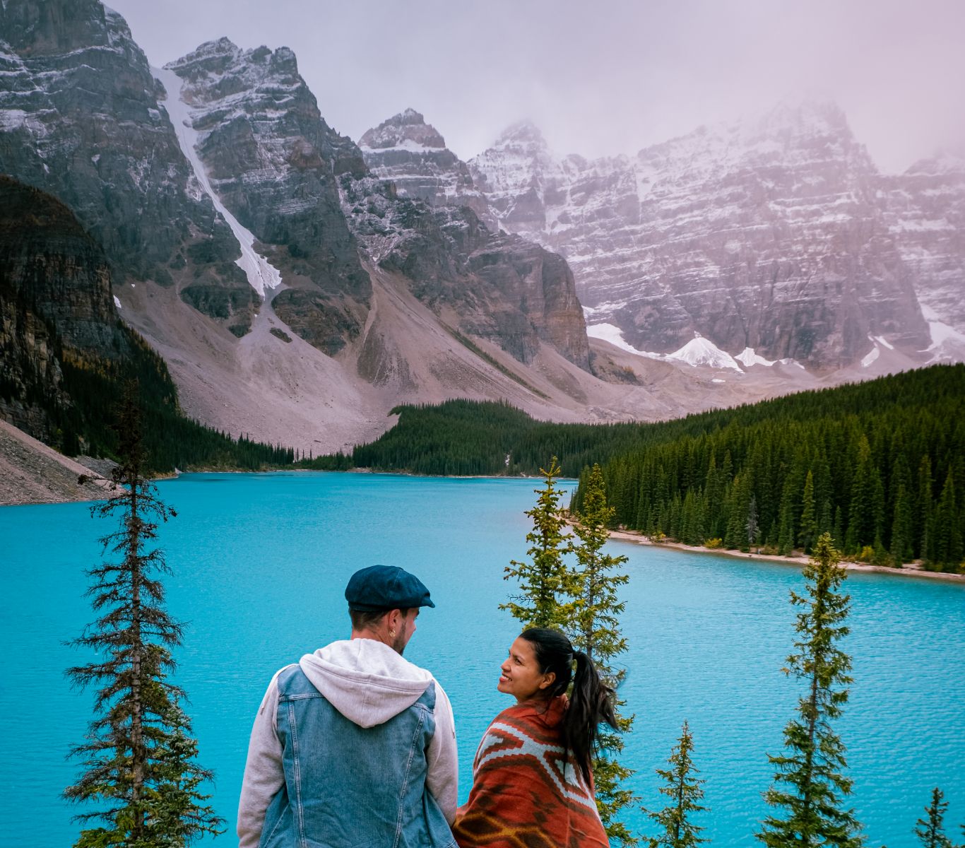 couple enjoying an employee wellness program trip